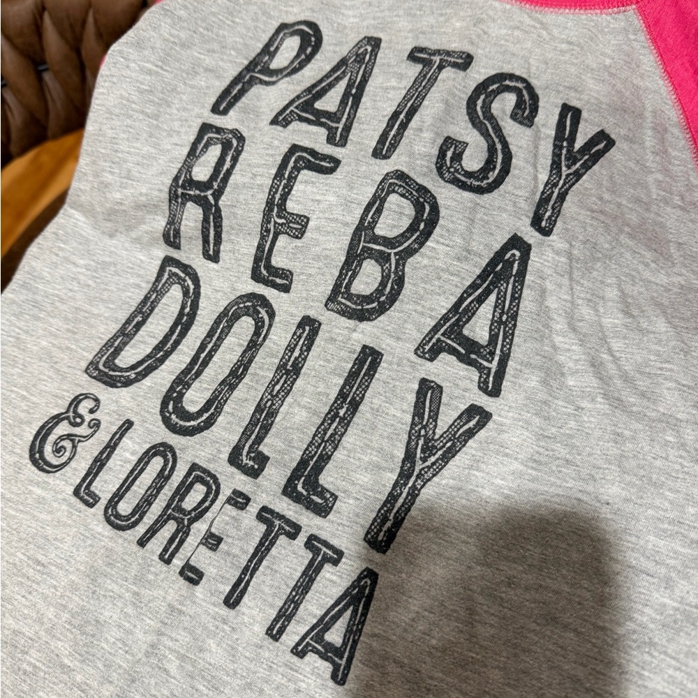 Gray and Pink Graphic Tee